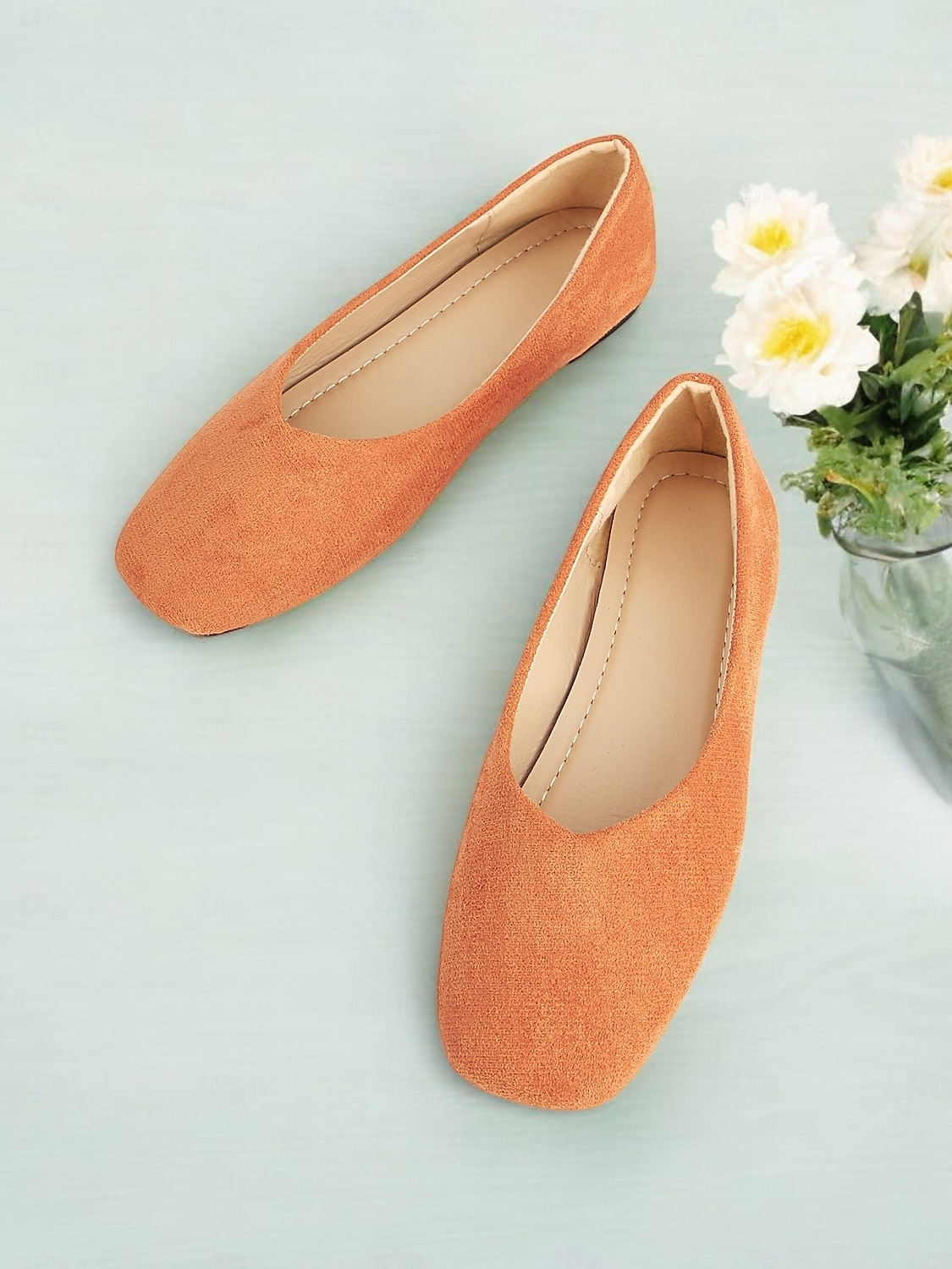 pantofi cu slip-on clasici pentru femei din piele intoarsa artificiala pentru uzura de zi cu zi, birou si calatorii 2025 - $18.99 –P2