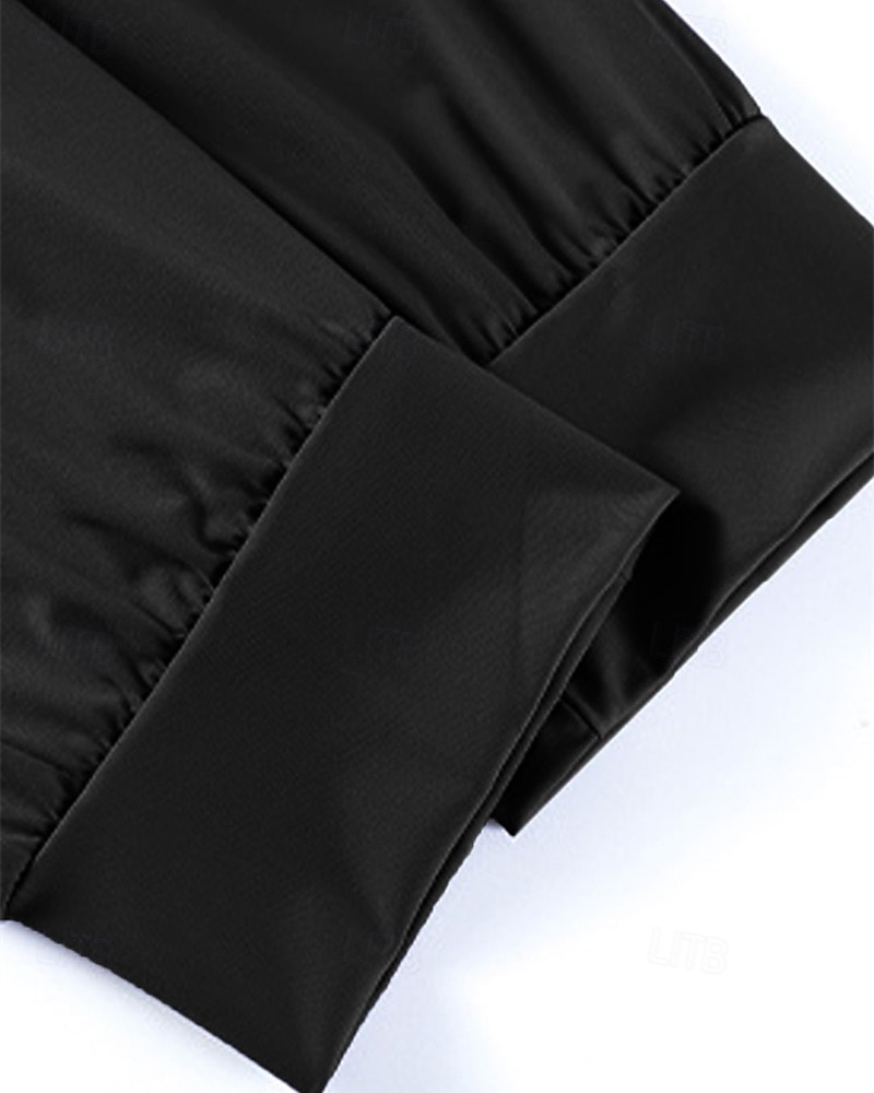 Men's Athletic Pants GYM Pants Running Pants Training Athletic Daily High Stretch Comfortable Breathable Pocket Elastic Waist Drawstring Plain Full Length Sports Casual Activewear Black Grey 2025 - $16.49 –P3