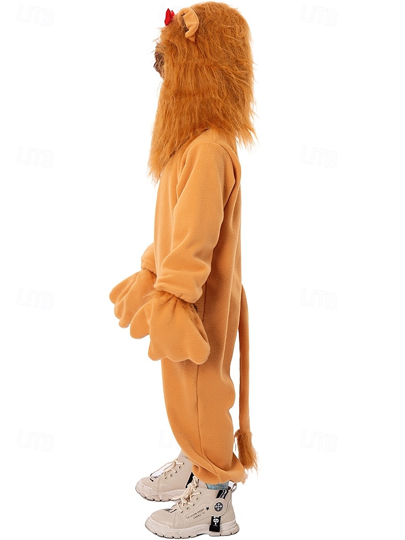 Lev Cosplay kostým Úbory Legrační kostýmy Dětské Chlapecké Dívčí cosplay Výkon Párty předvečer Všech svatých Karneval Mardi Gras Jednoduchý karnevalový kostým 2025 - $40.99 –P4
