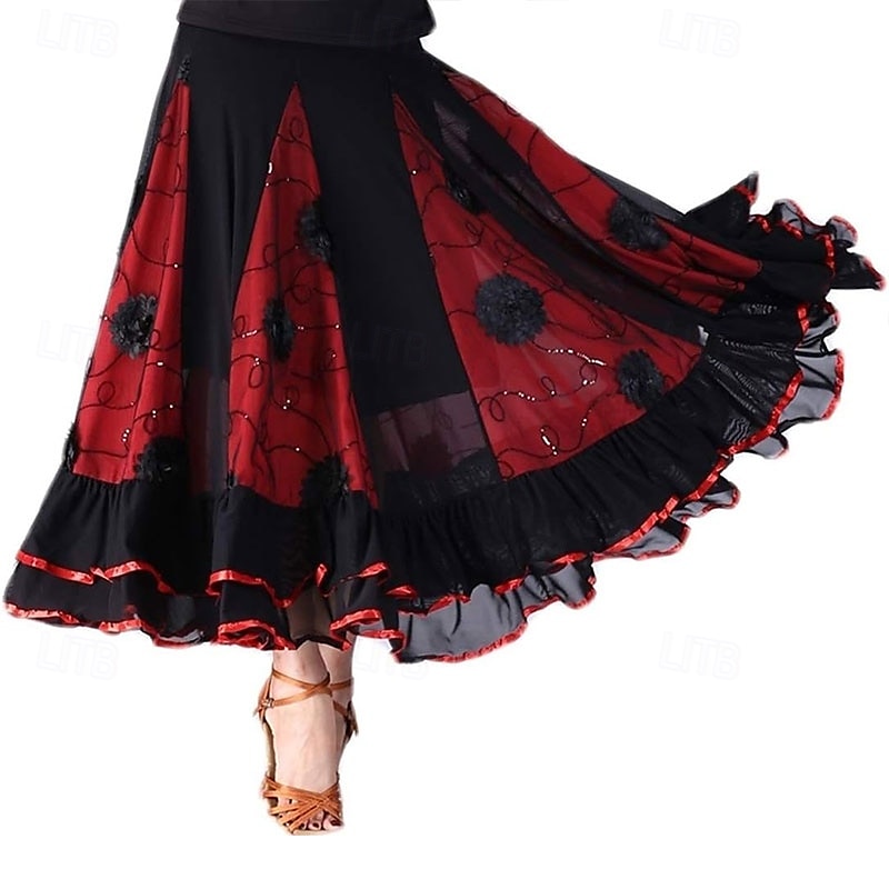 elegante ballroom dans latijns feest lange rok wedstrijd jurk 2025 - $35.99 –P10