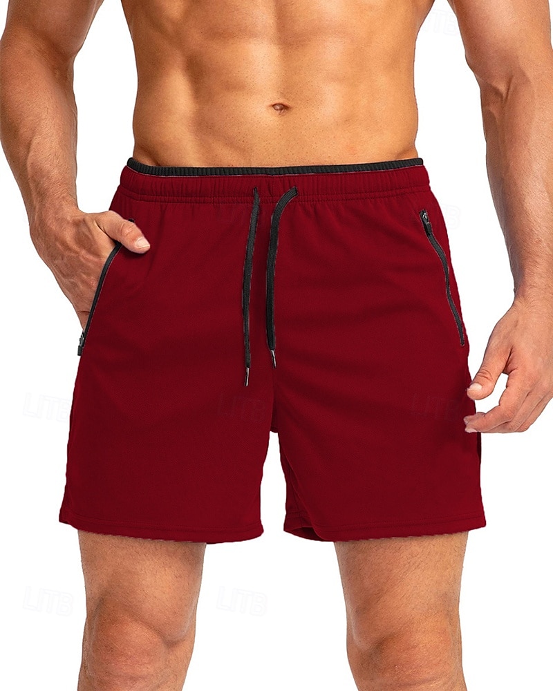 Homme Short actif Shorts de survêtement Shorts Shorts d'été Cordon de serrage Avec Poches Taille Élastique Uni Confort Court Quotidien Sport en Plein Air Sortir Mode Occasionnel bleu marine Kaki de 2026 ? $18.99 –P12