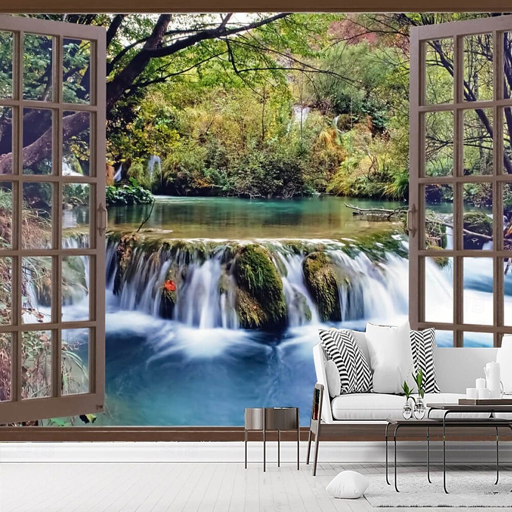 Landscape Wine Cave 3D Wallpaper Home Decoration Wall Mural Roll Peel and Stick Removable PVC/Vinyl Material Self Adhesive/Adhesive Required Wall Decor for Living Room 2025 - $12.99 –P7