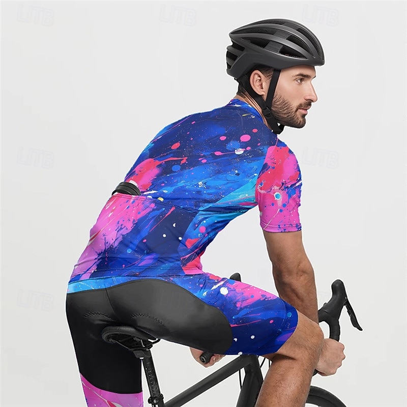 Miesten Pyöräily jersey ja shortsit Graffiti Lyhythihainen Pyörä Liikunta-asut 3 takataskulla Maastopyöräily Maantiepyöräily Etuvetoketju Hikeä siirtävä Mukava Hengittävä Urheilu Musta Keltainen 2025 - $47.99 –P8