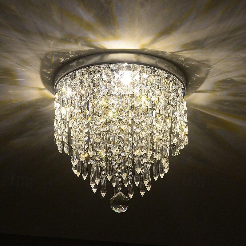 Crystal Chandelier LED Round Ceiling Light with LED Brightness Hall Lights 110-240V 2025 - $79.99 –P6