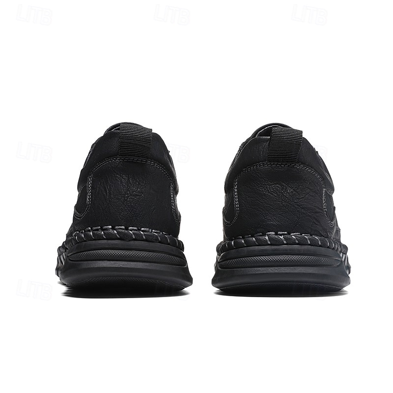 Zapatos de senderismo para exteriores para hombre con parte superior de piel sintética duradera y suela resistente: zapatillas cómodas con cordones para uso diario y aventuras 2026 - $59.99 –P5