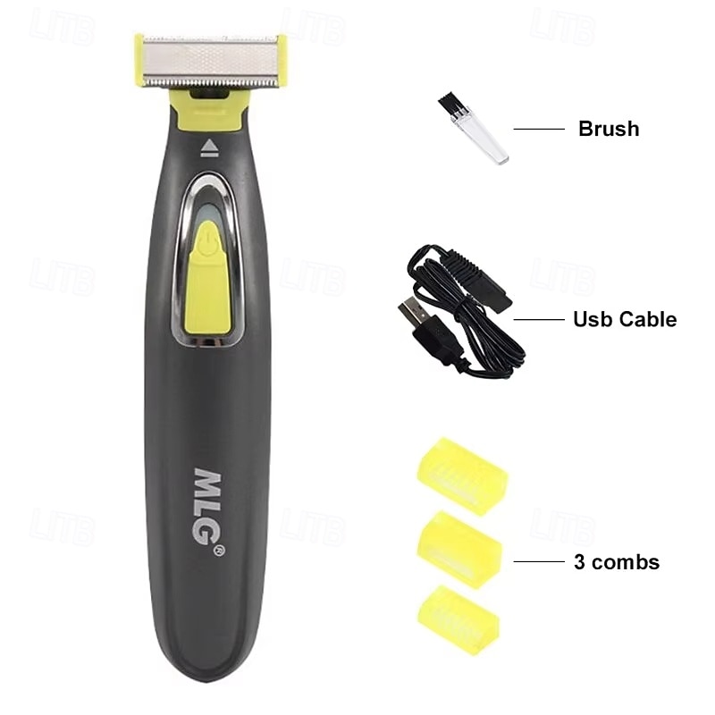 MLG Electric Shaver For Men and Women Portable Full Body Trimmer USB T Shaped Blade Razor For Beard Armpit For Washable Valentine's Day Gift 2026 - $23.99 –P9