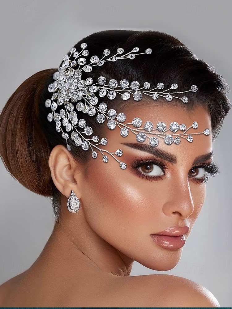 acessório de cabelo de noiva com strass de cristal – elegante enfeite de cabeça com design de flores e folhas para mulheres – perfeito para casamentos, festas e ocasiões especiais de 2025 por $19.99 –P3