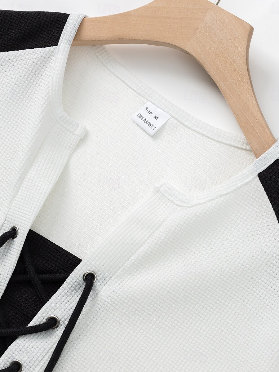 Men's Henley Shirt Tee Short Sleeve Shirt Tee Top Short Sleeve Crewneck Summer Color Block Solid / Plain Color Fashion Designer Fashion Vacation Street Going out Wine Black White Top Tee for Men 2025 - $20.99 –P4