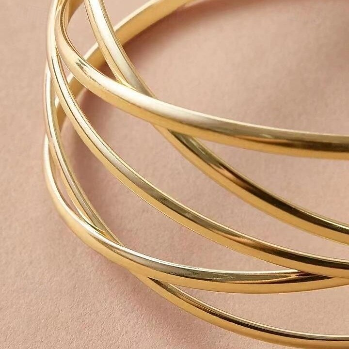 Manchettes Bracelets Femme Fantaisie Précieux Punk Mode Luxe Bracelet Bijoux Doré pour Soirée de 2025 ? $14.99 –P5
