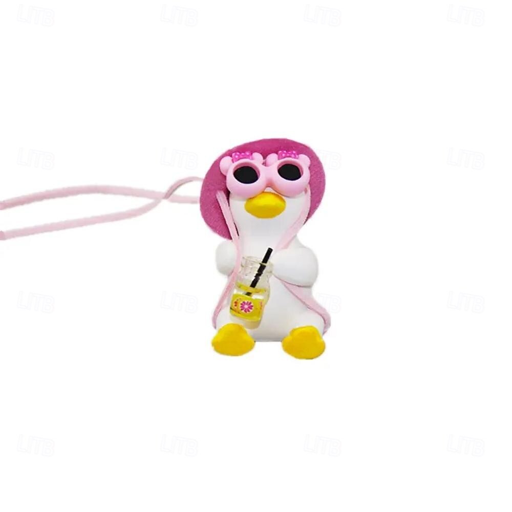 akcesoria samochodowe zapach samochodowy gips ładny anime huśtawka kaczka wisiorek ozdoby lusterka wstecznego samochodowego prezent urodzinowy dekoracja samochodowa 2025 - $15.99 –P4