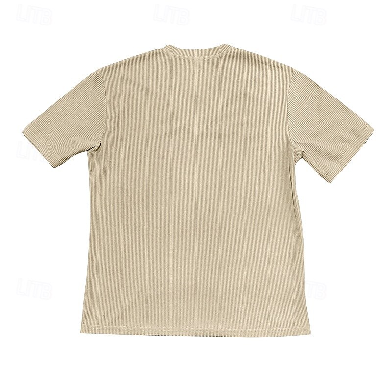Men's Tee Short Sleeve Shirt Tee Top Short Sleeve V Neck Spring & Fall Plain Fashion Designer Sexy Vacation Street Going out Black Navy Blue Army Green Top Tee for Men 2025 - $16.99 –P9