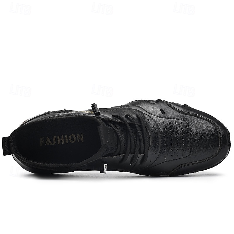 tênis esportivo masculino branco de couro sintético com design perfurado, leve e confortável, ideal para atividades casuais e ao ar livre de 2025 por $54.99 –P8