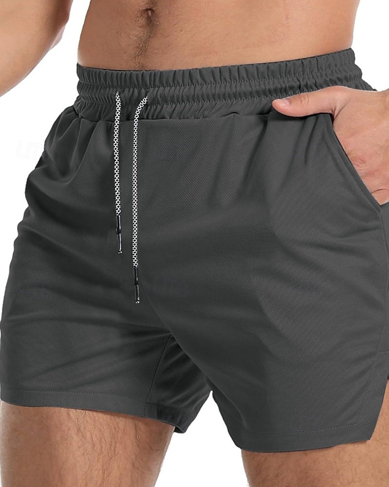 Per uomo Pantaloncini attivi Pantaloncini da sudore Pantaloncini Pantaloncini estivi Tasche A cordoncino Vita elastica Liscio Comfort Breve Sportivo Giornaliero Per uscire Di tendenza Informale Verde del 2026 a $14.99 –P7