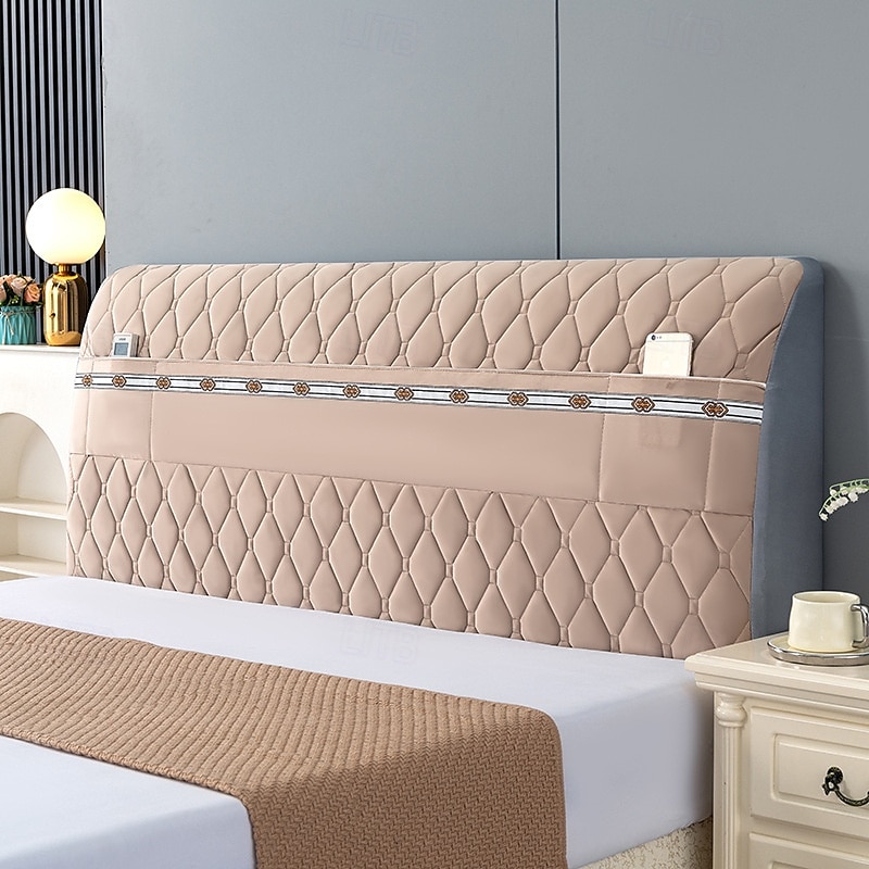 Capa para Cabeceira Todos-Inclusive Capa Protetora Elástica para Cabeceira de Cama Capa Moderno à Prova de Poeira Capa Respirável para Quarto Decor de 2025 por $31.99 –P5