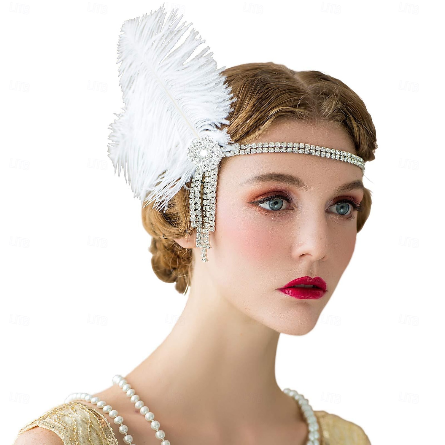 Retró 1920-as évek Sisak Álarcosbál Flapper fejpánt Fejfedők A nagy Gatsby Charleston Toll Női Mindszentek napja Farsang Álarcos mulatság Koktélparty Diákbál Menyegző Tini Felnőttek Fejfedők 2025 - $15.99 –P2