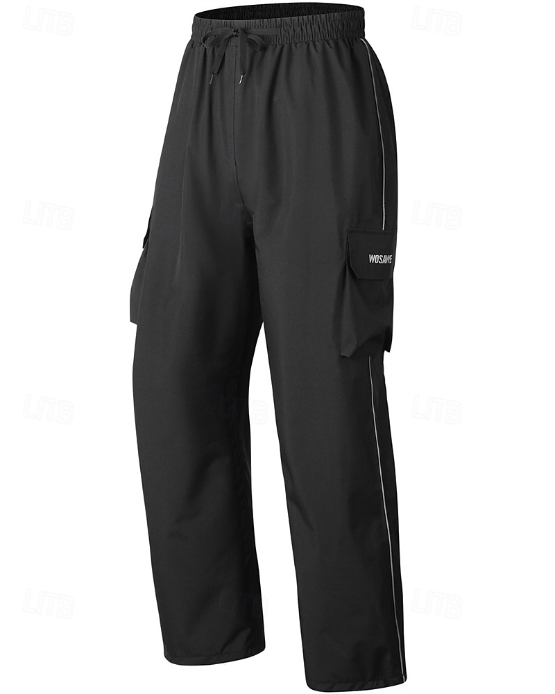 WOSAWE Men's Cycling Pants Bike Pants Bike Pants / Trousers Bottoms Relaxed Fit Sports Waterproof Reflective Strips Black Clothing Apparel Bike Wear 2025 - $37.59 –P1