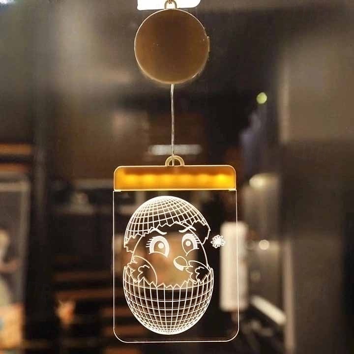 مصباح أرنب عيد الفصح على شكل بيضة عيد الفصح مع نافذة شفط، مصباح ديكور لحفلة عشاء احتفالية، مزود طاقة بصندوق بطارية AAA 2025 - $5.49 –P5
