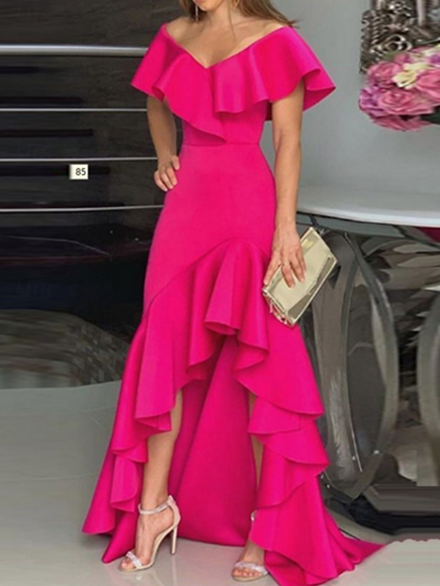 Kentucky Derby Damen Maxidress A Linie Kleid Sommerkleid Kleid mit Puffärmeln Elegant Halbformelle Kleider kleid hochzeitsgast Verlobung Cocktailparty Regular Fit Graphic Ärmellos V Ausschnitt 2025 - $31.99 –P1