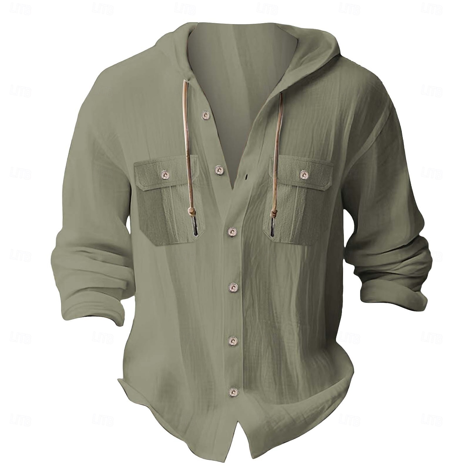 Per uomo Camicia Camicia in cotone bianco Maglietta informale Camicia con bottoni Camicia di cotone Liscio Da mare Strada Nero Bianco Blu marino scuro Blu Manica lunga Con cappuccio Primavera del 2025 a $29.99 –P6