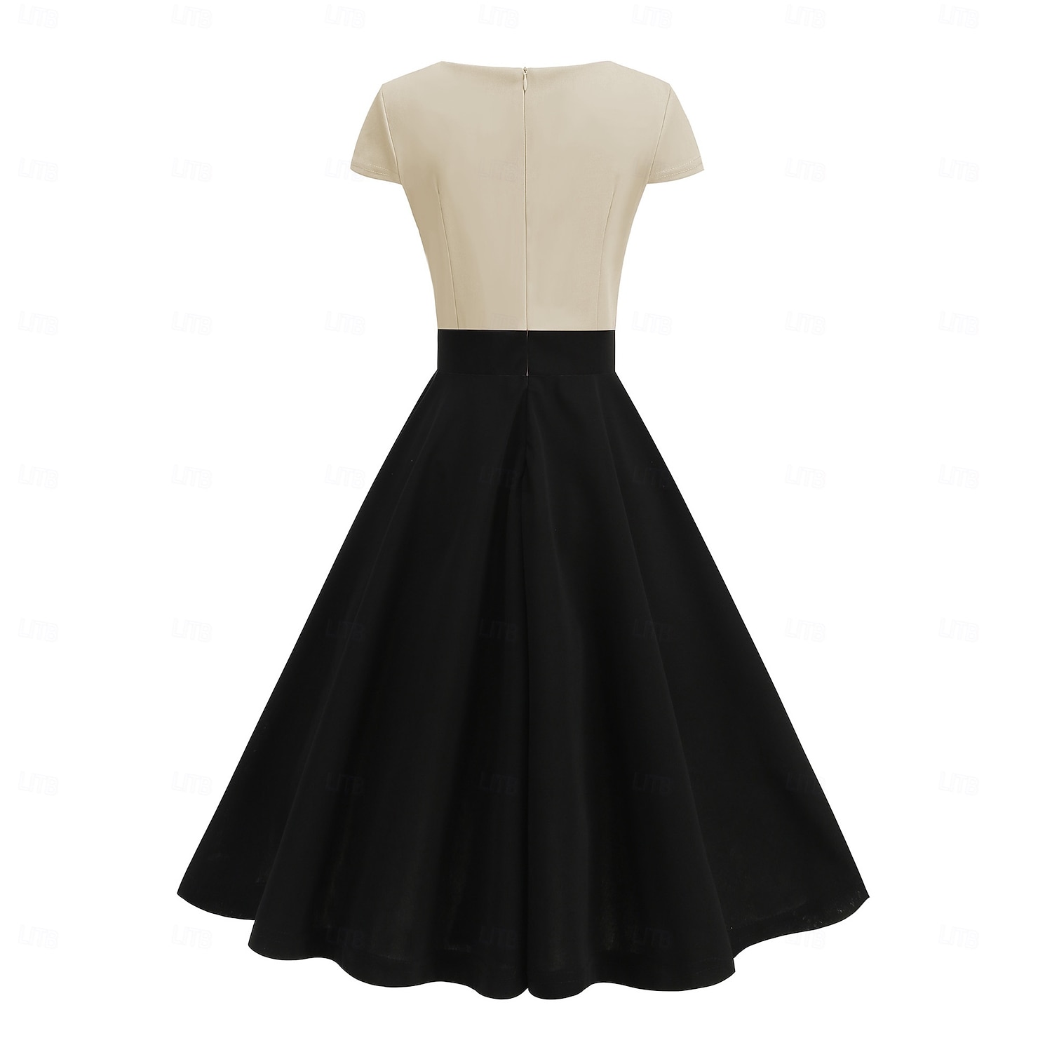 Elegant 1950 Rochie de epoca Lungime Genunchi Rochii Rochie A-Line Rochie de ceai Linia -A Pentru femei Crăciun Carnaval An Nou Venire Acasă Casul / Zilnic Petrecerea Burlăcițelor Adulți Rochii de 2025 - $29.99 –P18