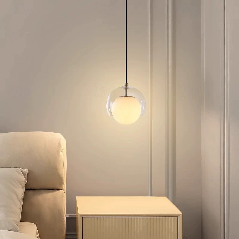 20 cm Proiectare glob Design cerc / rotund Design Lanternă Lumini pandantiv Metal Sticlă Stil Artistic Stil modern Clasic Epocă Țara 110-120V 220-240V 2025 - $160.99 –P5