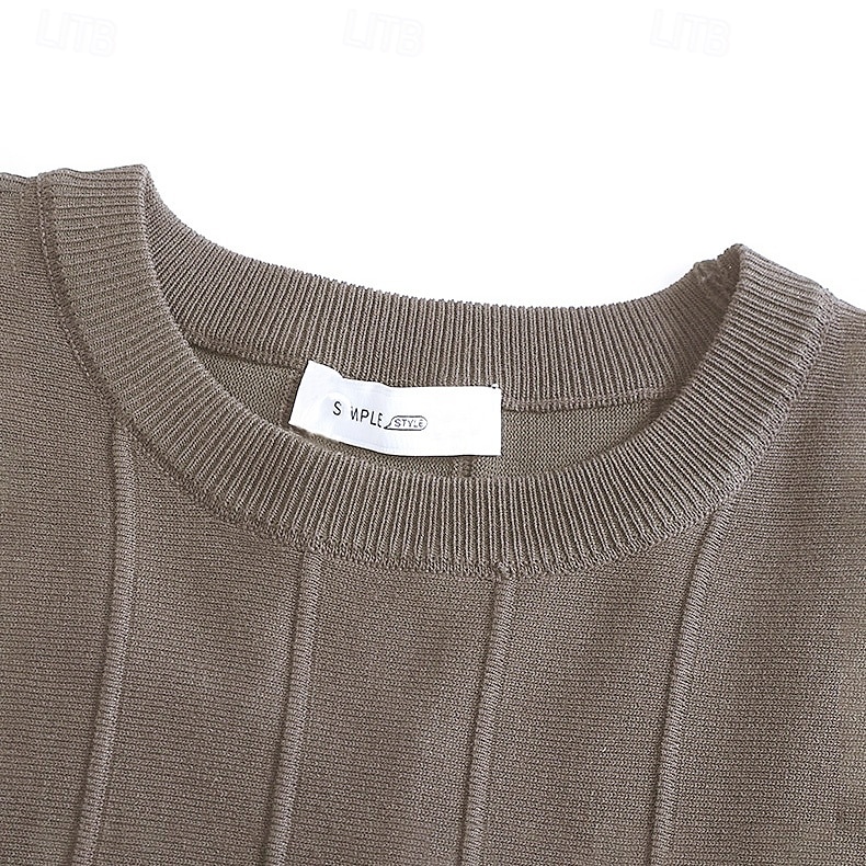 Men's T Shirt Short Sleeve Crew Neck Summer Spring Vertical Stripes Knitwear Elegant Vacation Knitting School Vacation Home Dark Red Black White Top Tee for Men 2025 - $27.99 –P4