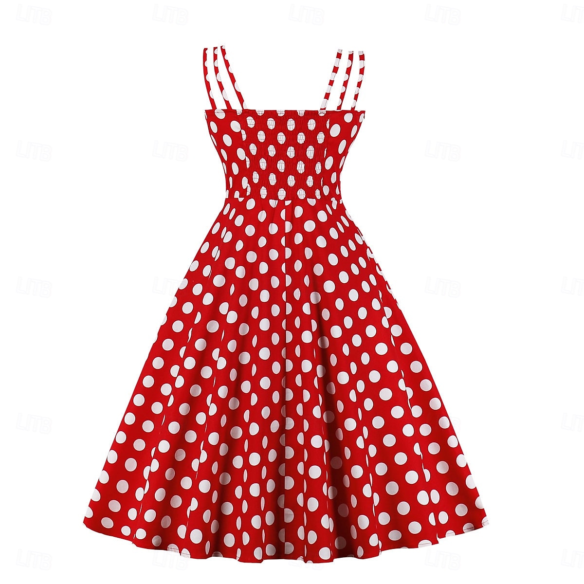 Retro Vintage 1950er Kleid Swing-Kleid Übergröße Tupfen Damen Karneval Maskerade Alltagskleidung Junggesellinnenabschiedsparty Erwachsene Kleid Abschlussballkleider 2025 - $32.99 –P8