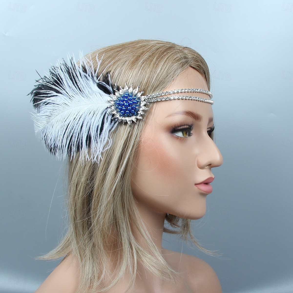 Retro Antiguo 1920s Tocados Baile de Máscaras Diadema de estilo flapper El gran Gatsby charlestón Pluma Mujer Víspera de Todos los Santos Carnaval Mascarada Fiesta de Cóctel Fiesta de baile Fiesta de 2025 - $13.99 –P4
