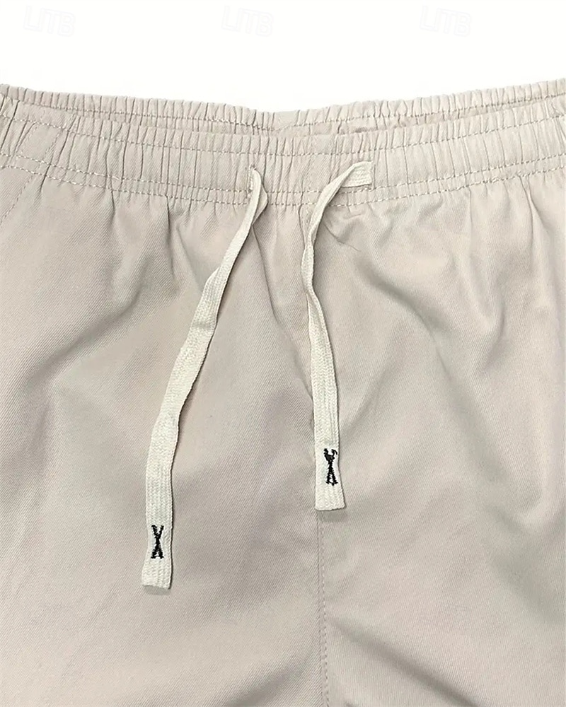 Ανδρικά Σορτς φορτίου Καλοκαιρινό σορτς σορτς κάπρι Κορδόνι Ελαστική μέση Πολλαπλή τσέπη Σκέτο Άνεση Φοριέται Μήκος μοσχάρι ΕΞΩΤΕΡΙΚΟΥ ΧΩΡΟΥ Αθλημα Καθημερινά Μοντέρνα Καθημερινό Μαύρο Χακί 2026 - $26.99 –P5