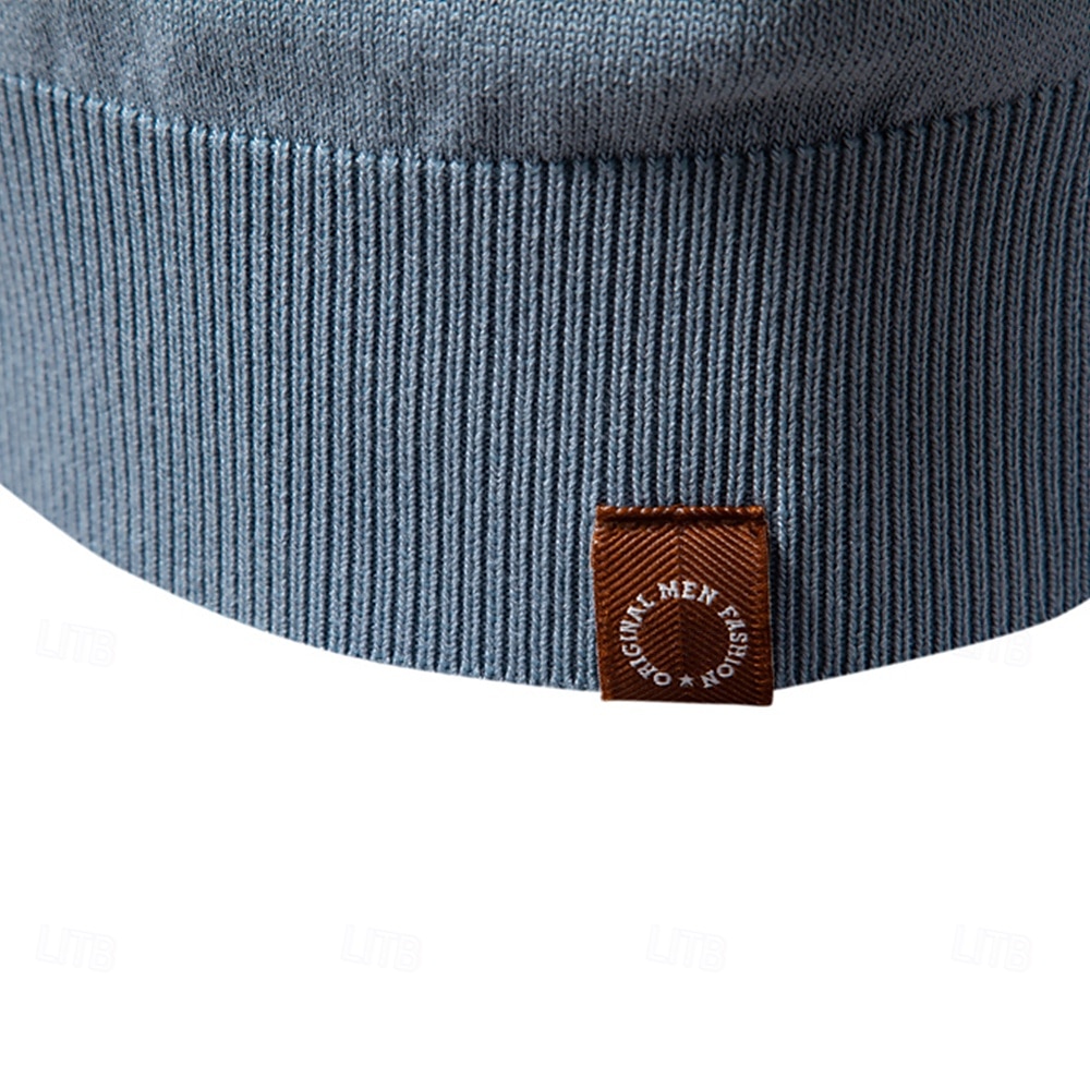 Voor heren Polo Gebreide polo Formeel Werk Meeuwenhalsband Korte mouw Kleurenblok Lapwerk Zomer Marineblauw Khaki Leger Groen Polo 2025 - $26.99 –P16