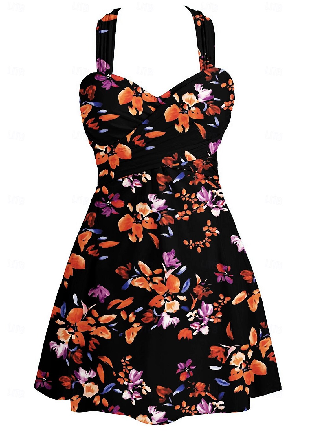 Femme Maillots de Bain Tankini Maillot de bain Rétro Sexy Fleur Feuilles Sans Manches Maillots de bain de 2025 ? $26.99 –P3
