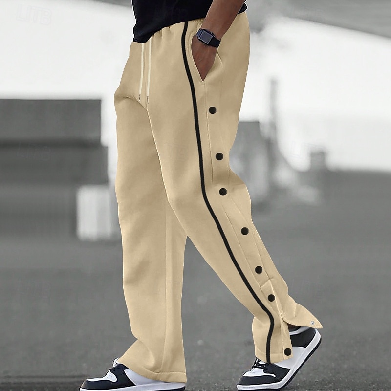 Hombre Pantalones deportivos Pantalones de Deporte Pantalones Bolsillo Correa Cintura elástica Plano Comodidad Deporte Diario Moda Casual Azul Real Caqui Microelástico 2025 - $22.99 –P13