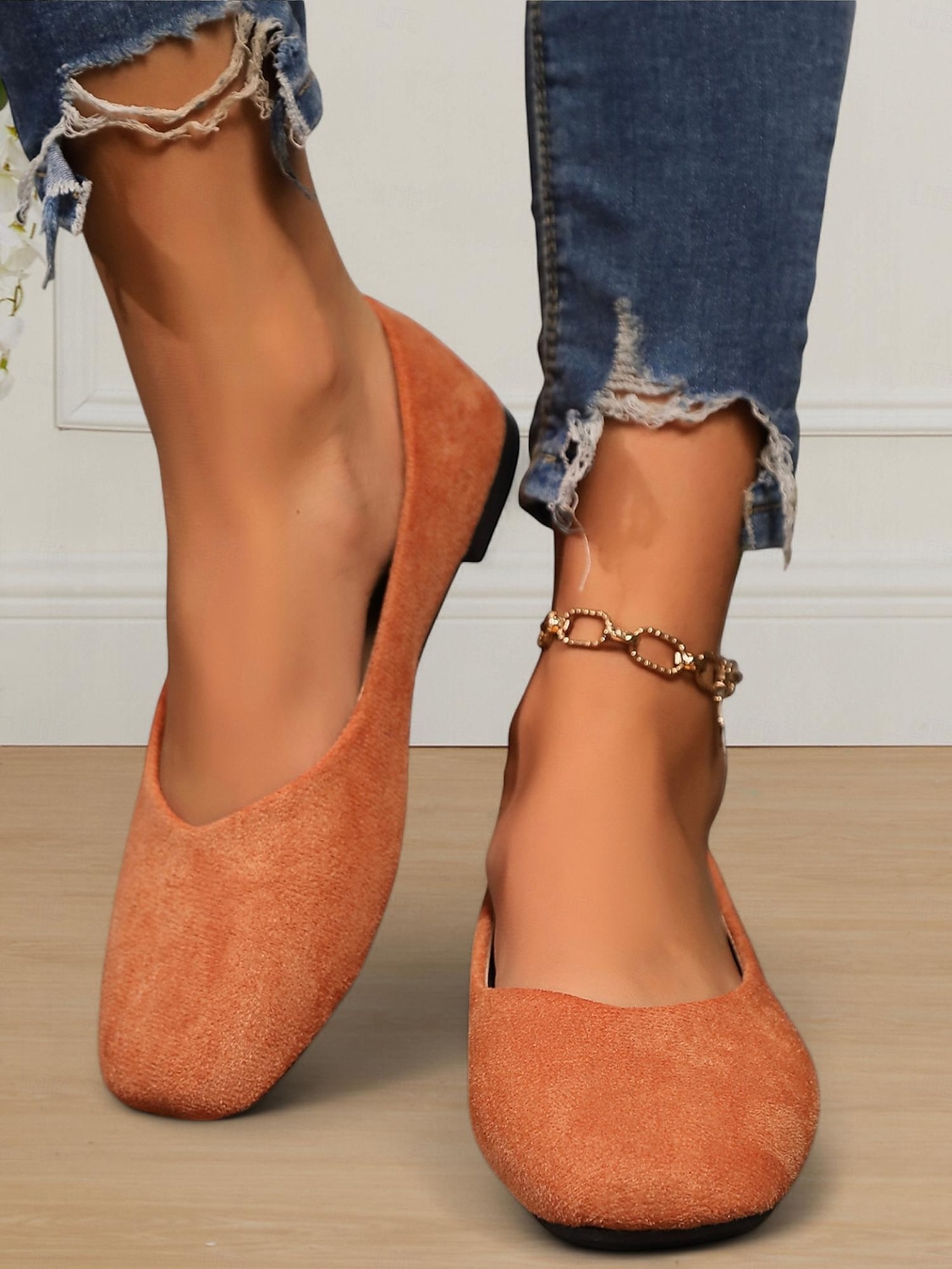 pantofi cu slip-on clasici pentru femei din piele intoarsa artificiala pentru uzura de zi cu zi, birou si calatorii 2025 - $18.99 –P5