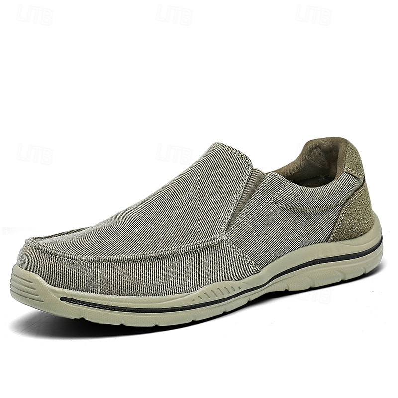 pánské ležérní slip-on tenisky – pohodlné plátěné boty s lehkou podrážkou pro outdoorové aktivity, denní nošení i dovolenou 2025 - $46.99 –P6