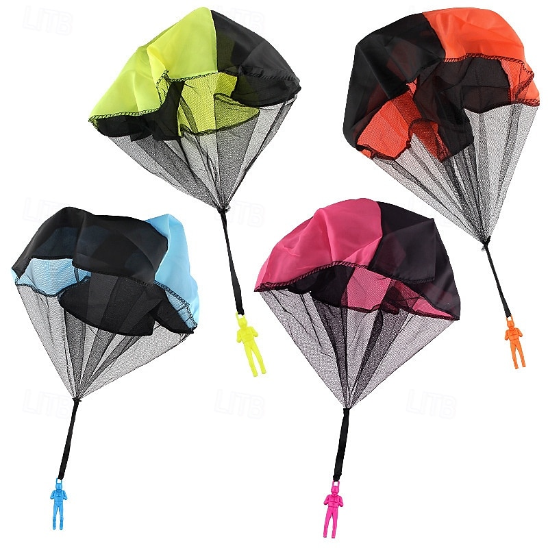 Buitenspeelgoed met vliegende parachute 4-delige parachutewerper speelgoedset Buitenspeelgoed met vliegerlanding Kinderen tuinspel voor kinderen Buitenspellen 2025 - €13.99 –P4