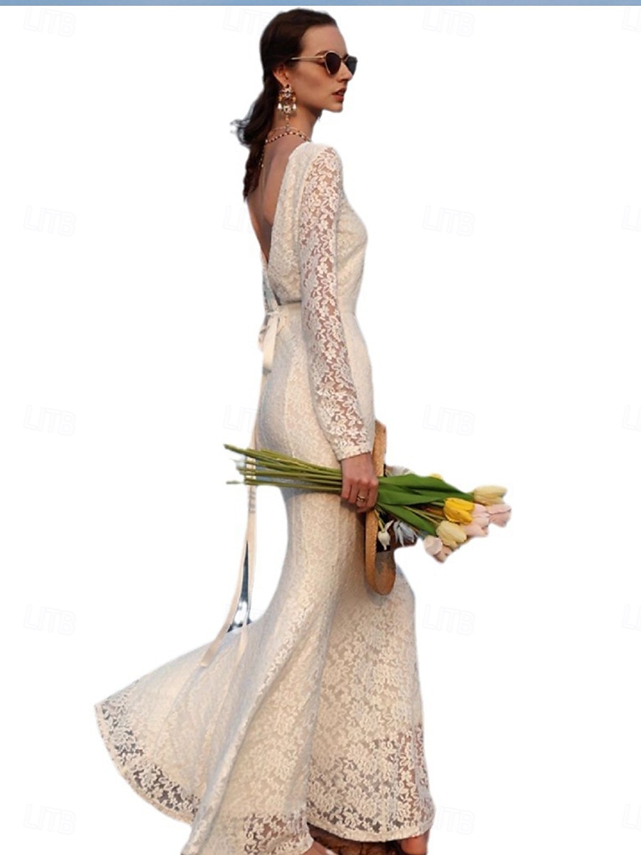 Abiti da sposa Ball Gown scollo a cuore maniche lunghe lunghezza pavimento in satin abiti da sposa con pieghe arricciate del 2025 a $167.99 –P5