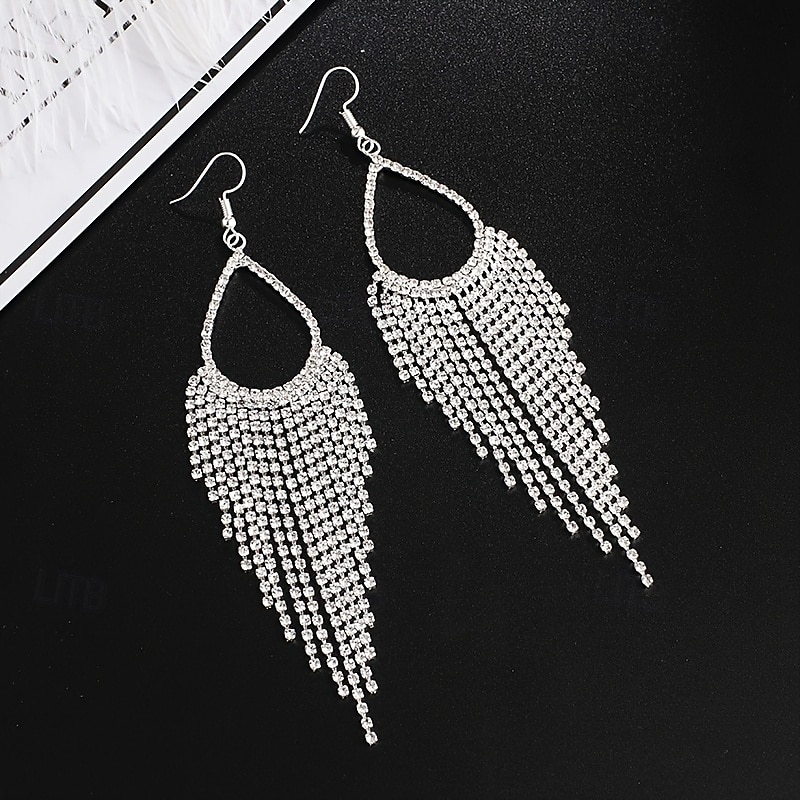 Women's Earrings Fancy Joy Stylish Luxury Earrings Jewelry Silver For Party 2025 - $13.99 –P4