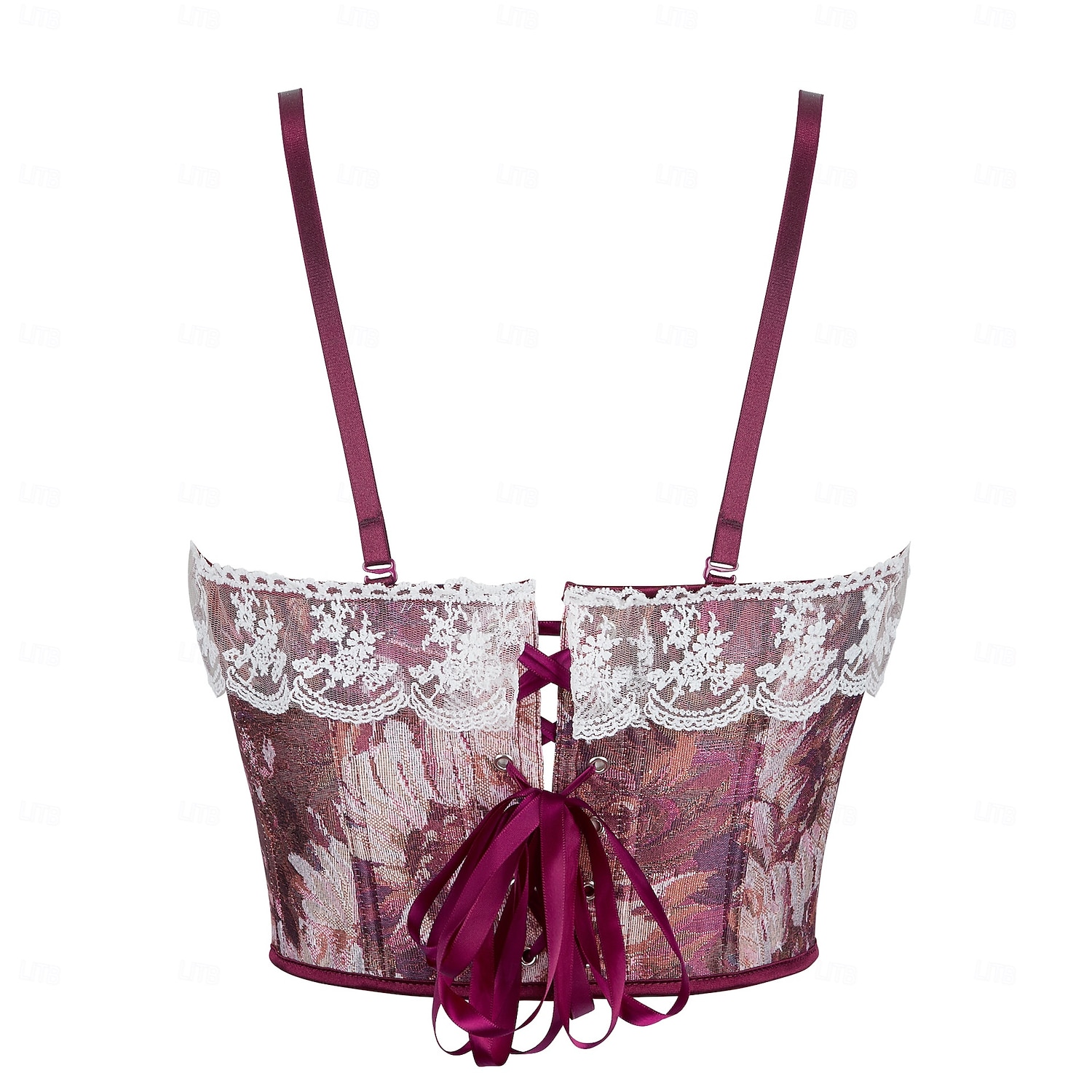 Retró Középkori Reneszánsz Fűző Prsluk Bustier Fűzős Virágos Jacquardszövet Jelmez Női Kelta Fantasy királyi Mindszentek napja Farsang Parti Alkalmi / Napi LARP Felnőttek Fűző 2025 - $23.99 –P11