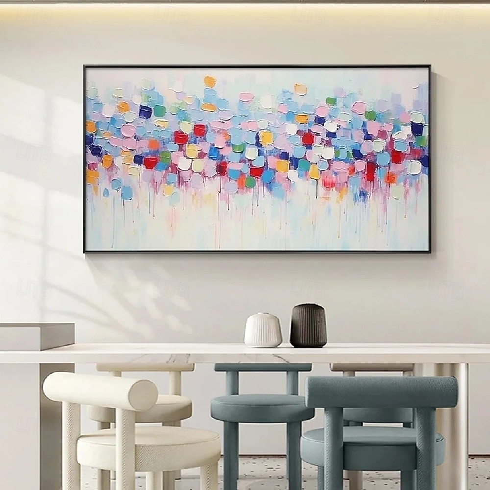 grande dipinto a olio astratto rosa dipinto a mano dipinto colorato fatto a mano arte moderna per ufficio dipinto floreale dipinto astratto colorato per la decorazione della parete del soggiorno del 2025 a $66.99 –P6