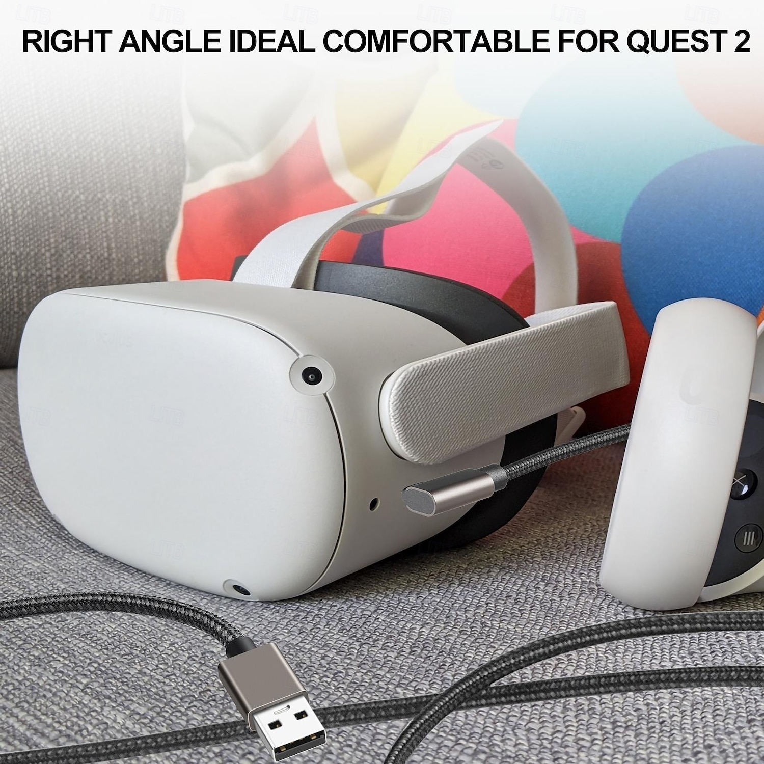 VR Link Cable 3m Compatible with Quest2/Pico 4 Accessories and PC/Steam VR High Speed PC Data Transfer USB 3.0 to USB C Cable for VR Headset and Gaming PC 2025 - $20.99 –P12