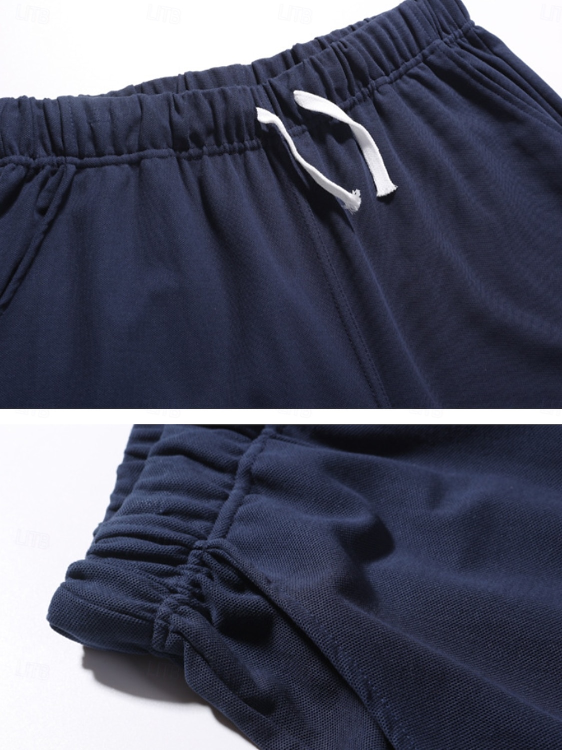 Mulheres chinês Moda Básico Capris Cintura Média Tecido Bolsos Com Cordão Conforto Exterior Sem Elasticidade Férias Rua Diário Castanho Avermelhado Marron Escuro Azul Marinho Escuro cáqui Verão de 2025 por $18.99 –P9