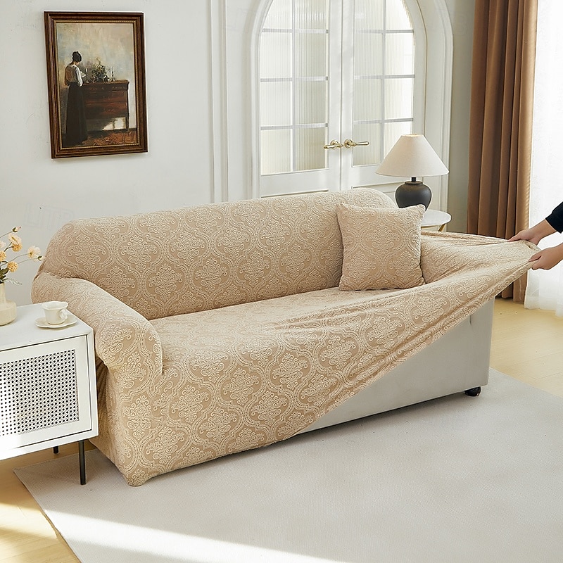 Elastic Jacquard Fabric Sofa Cover Stretch Couch Cover Sectional L Shape Sofa Slipcover Corner Case for Living Room 1/2/3/4 Seat 2025 - $42.99 –P9