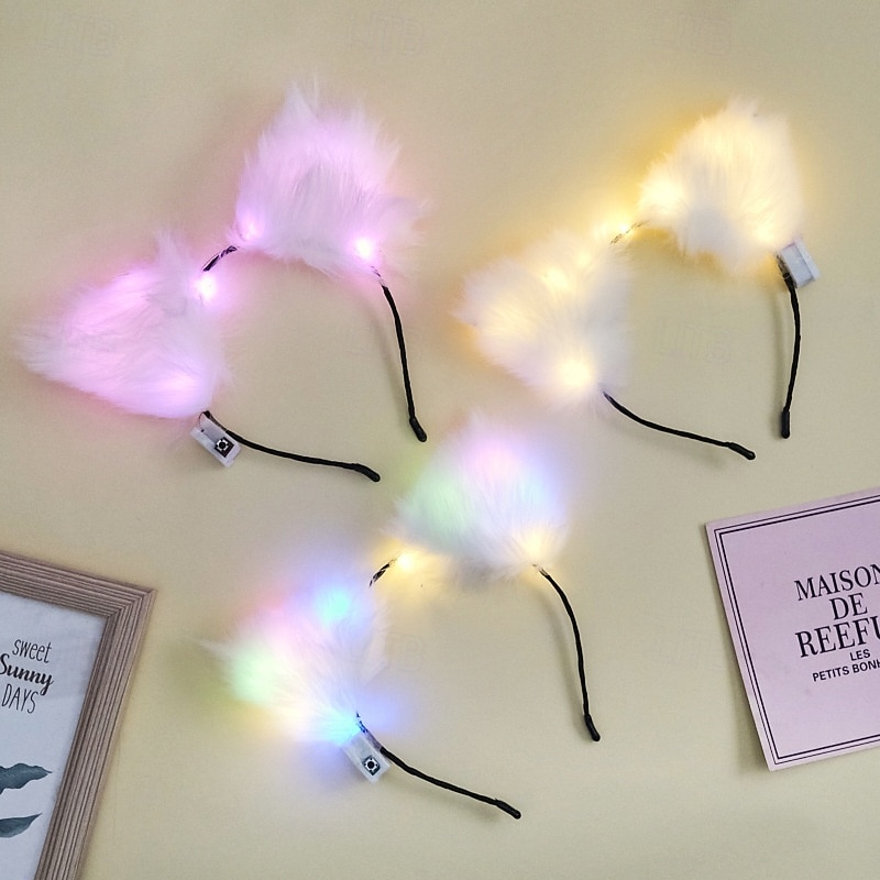 Carnival LED Light-Up Flower Crown Headband, Glowing Hair Hoop for Women, Girls, Kids Festival, Concert, Party & Costume Accessory 2026 - kr.90 –P9