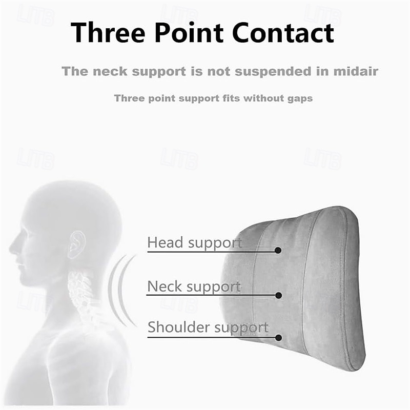 2026年 ユニバーサルカーネックヘッドレスト枕 超ソフト調節可能枕 カーシートヘッドサポートネックカーアクセサリー 1個  コレクション – $25.99 –P8
