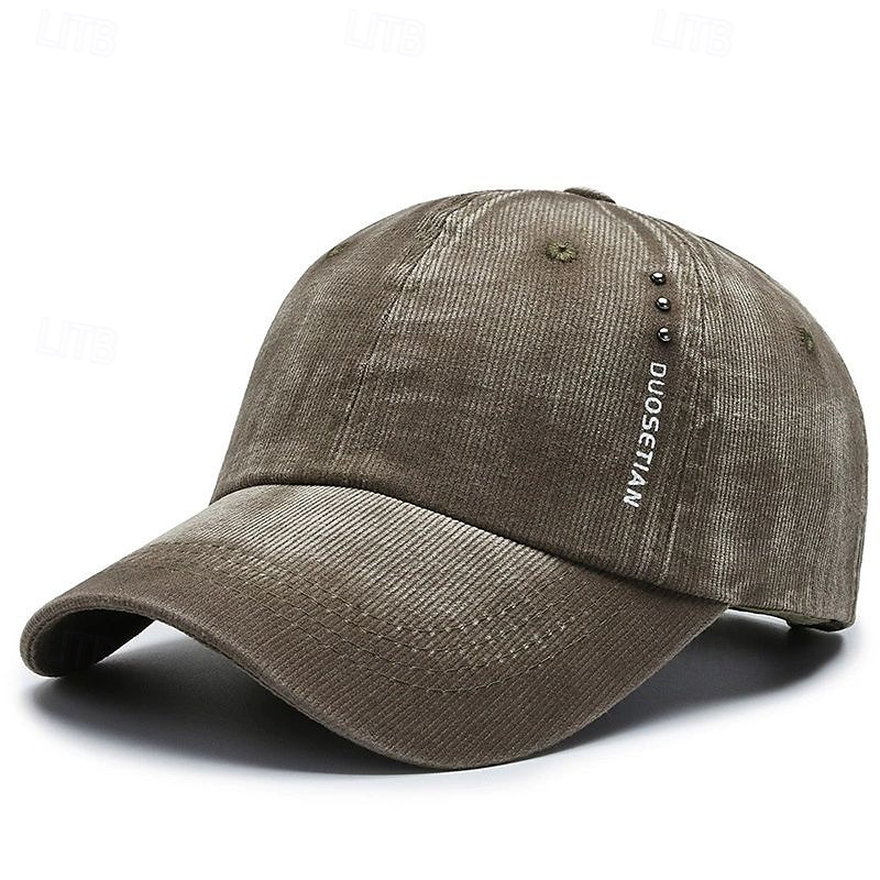 Herren Cap Basecap Sonnenhut Kappe Schwarz Dunkelmarine Baumwolle Niete Modisch Brautkleider schlicht Täglich Wochenende Solide / einfarbig Einstellbar Sonnenschutz Atmungsaktiv 2025 - $7.99 –P9