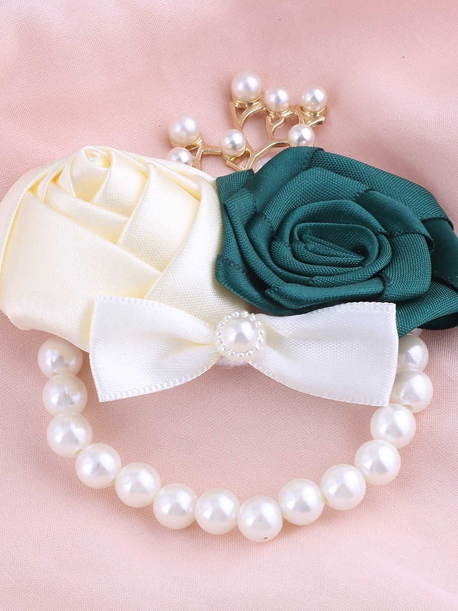 Fleurs de poignet de mariage bouquets de mariage  événement  fête PVC (chlorure de polyvinyle) style fleur de 2025 ? $78.99 –P3