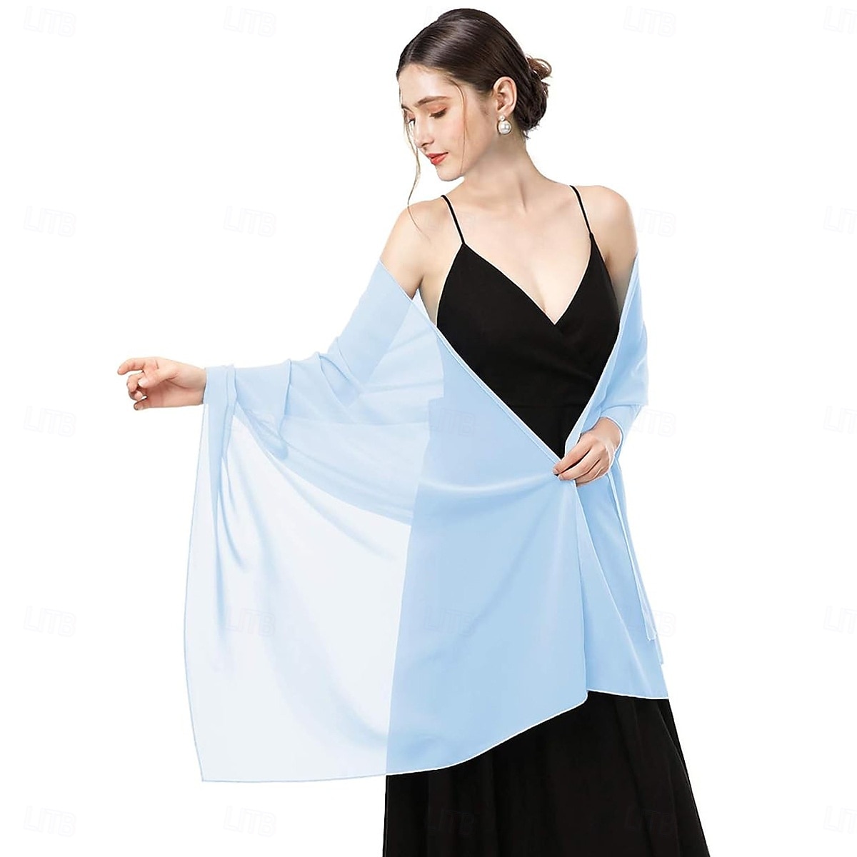 écharpes en mousseline douce, châles et écharpes pour robes de soirée, châles de mariage, écharpes de mariée pour femmes de 2025 ? $24.99 –P9