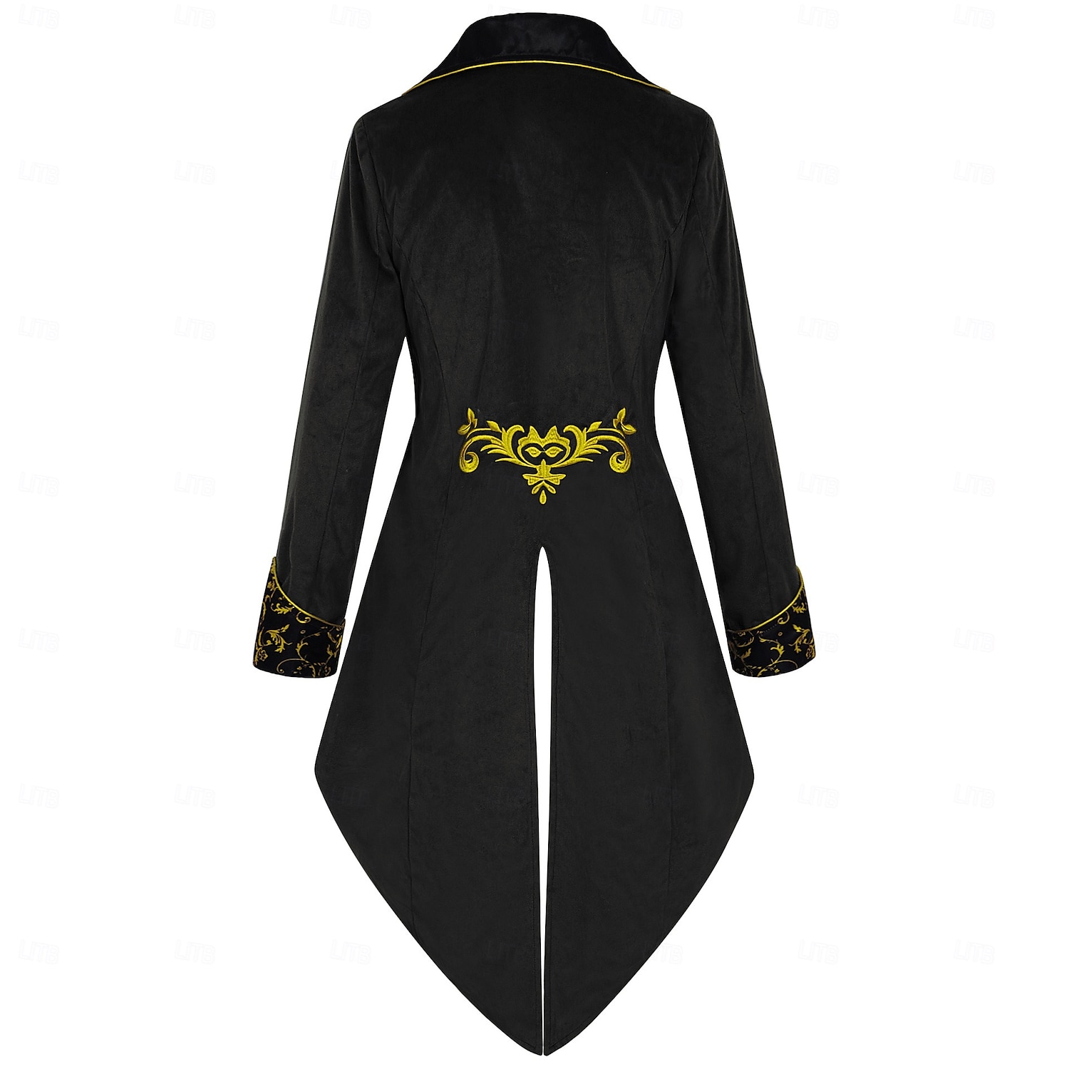 Vintage Punk e gótico século 18 Casaco Traje Cosplay Smoking Feira Ren Vampiros Cavalheiro Bordado Homens Real Steampunk Dia Das Bruxas Carnaval Baile de Máscaras Espetáculo feira renascentista LARP de 2025 por $66.99 –P13