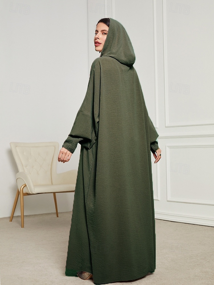 Mulheres Vestidos Abaya Kaftan Dubai islâmico árabe muçulmano Ramadã Adulto Vestido de 2025 por $42.99 -P13