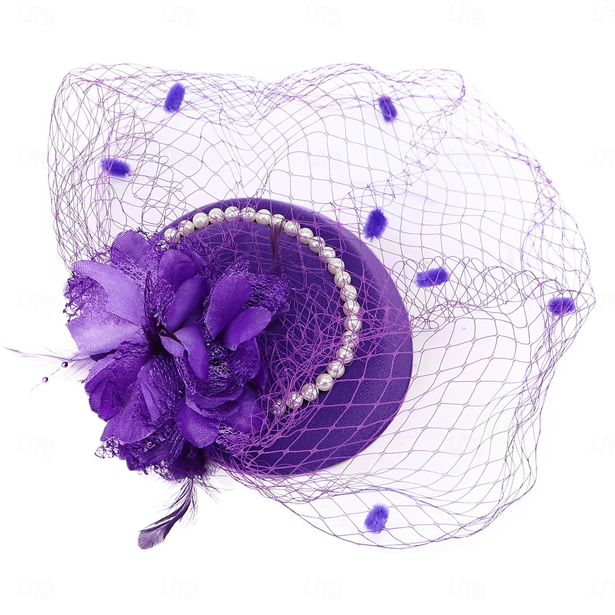 Hatter Sinamay Fedora Bryllup Aftenselskap cocktail Elegant Årgang søt stil Med Blomster Hodeplagg Hodeplagg 2025 - $14.99 –P2